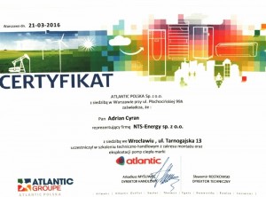 Certyfikat Atlantic C