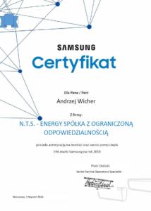 certyfikat samsung wicher
